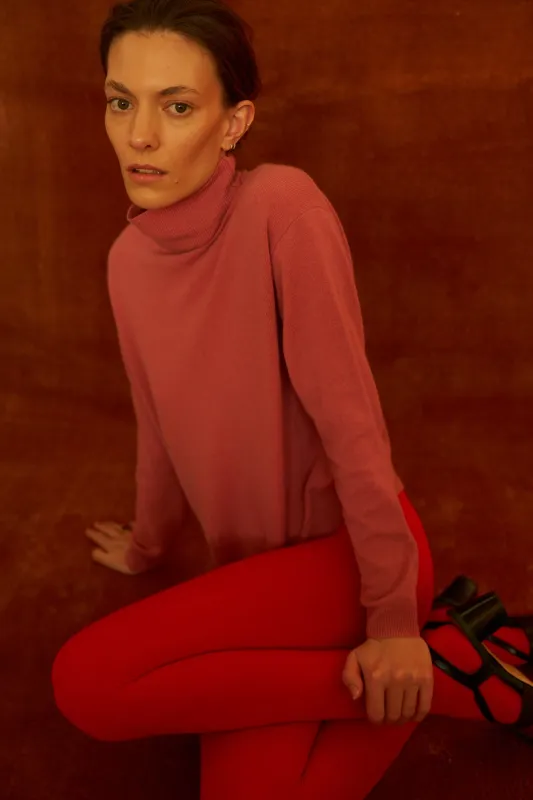 The Primm Sweater in Peony made by Jamie Haller