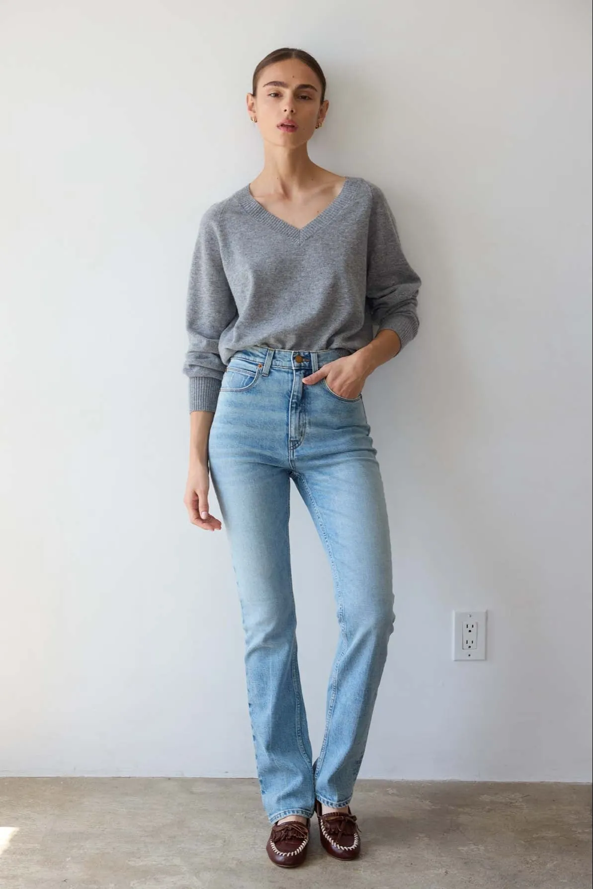 The Slim Stovepipe Jean in Spring Indigo sold by Jamie Haller product image thumbnail 2