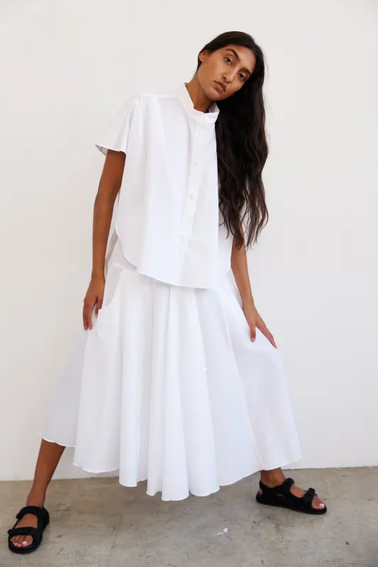 The Italian Summer Skirt in White made by Jamie Haller
