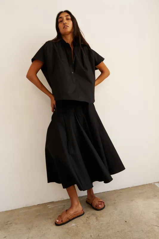 The Italian Summer Skirt in Black made by Jamie Haller