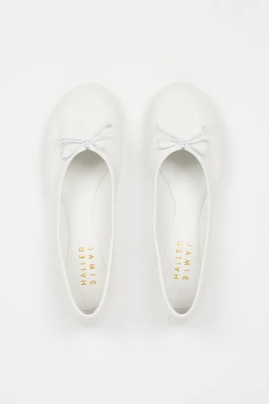 The Ballet Slipper in White sold by Jamie Haller