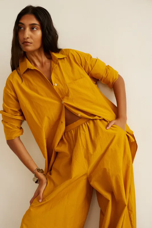 The Essential Shirt in Turmeric sold by Jamie Haller