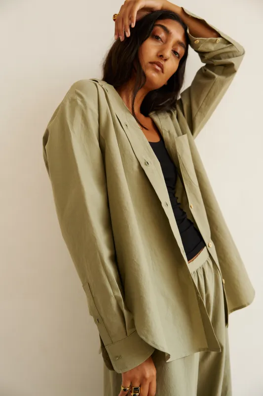 The Essential Shirt in Eucalyptus sold by Jamie Haller