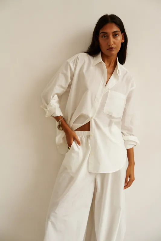 The Essential Shirt in White sold by Jamie Haller