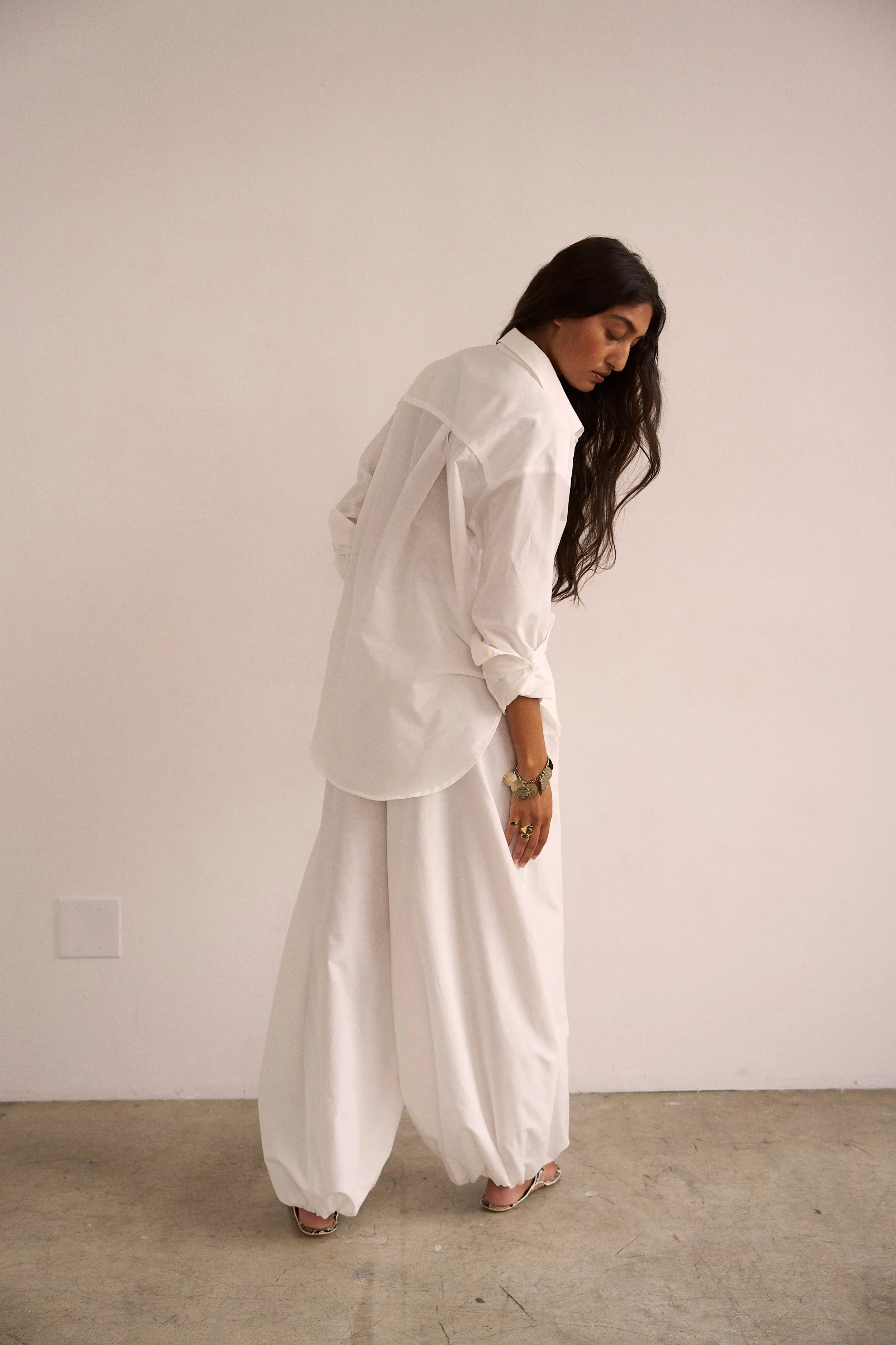 The Balloon Pant in White sold by Jamie Haller product image thumbnail 5
