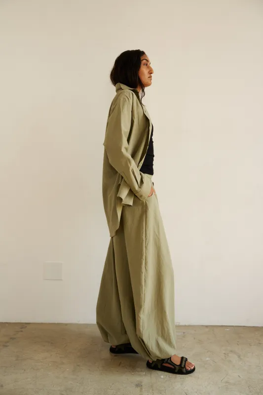 The Balloon Pant in Eucalyptus made by Jamie Haller