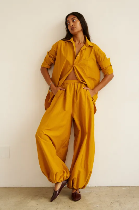 The Balloon Pant in Turmeric made by Jamie Haller
