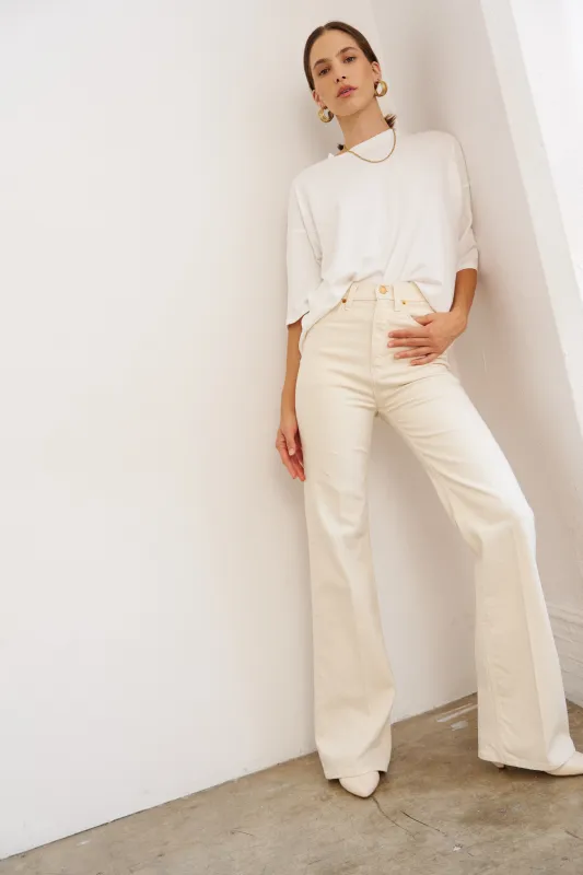 The Draped Tee in White made by Jamie Haller