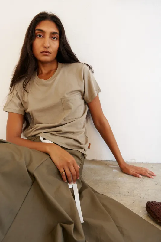 The Pocket Tee in French Grey made by Jamie Haller