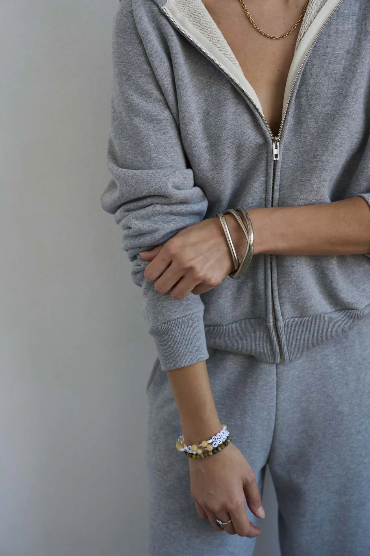 The Bird Hoodie in Heather Grey sold by Jamie Haller product image thumbnail 3