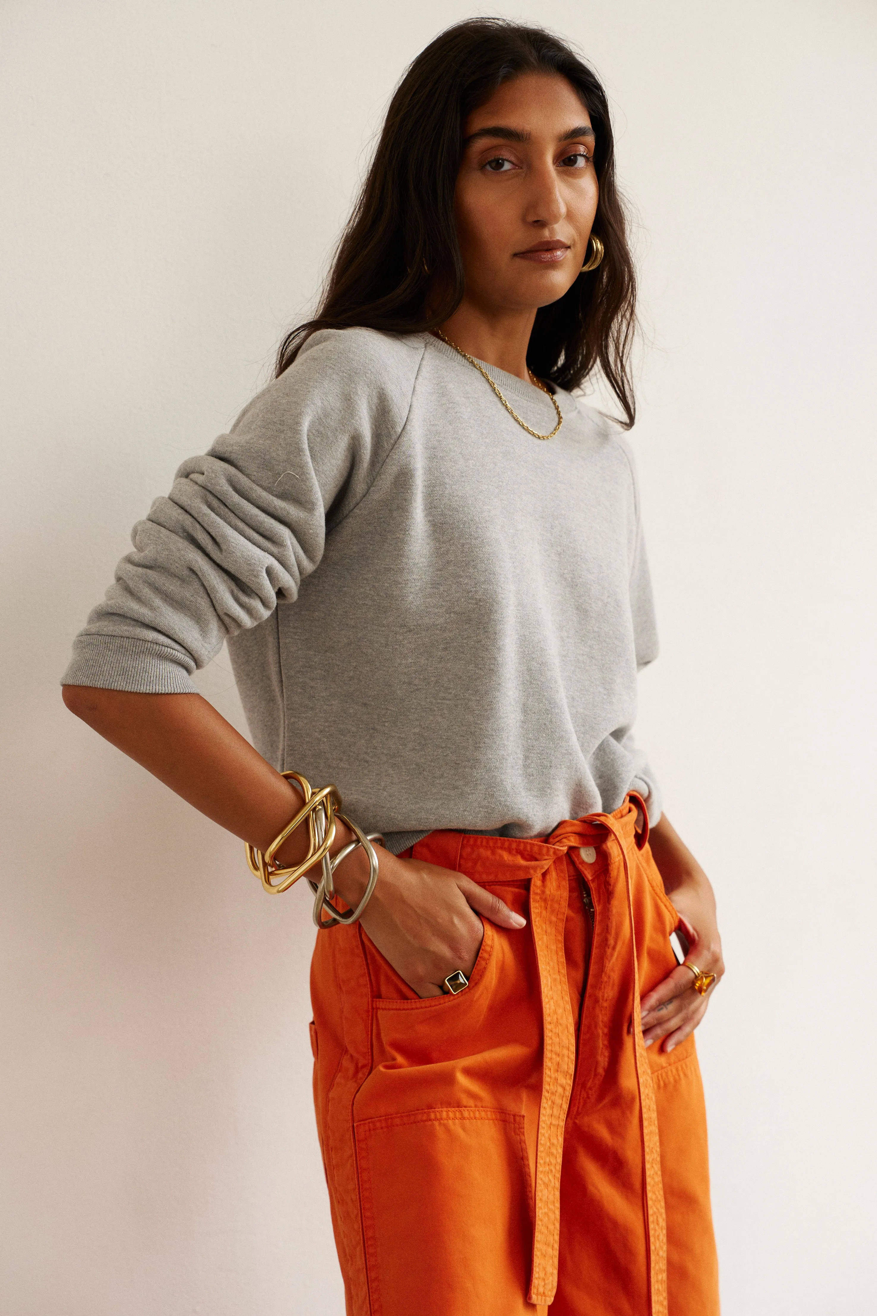 The Daily Sweatshirt in Heather Grey sold by Jamie Haller product image thumbnail 3