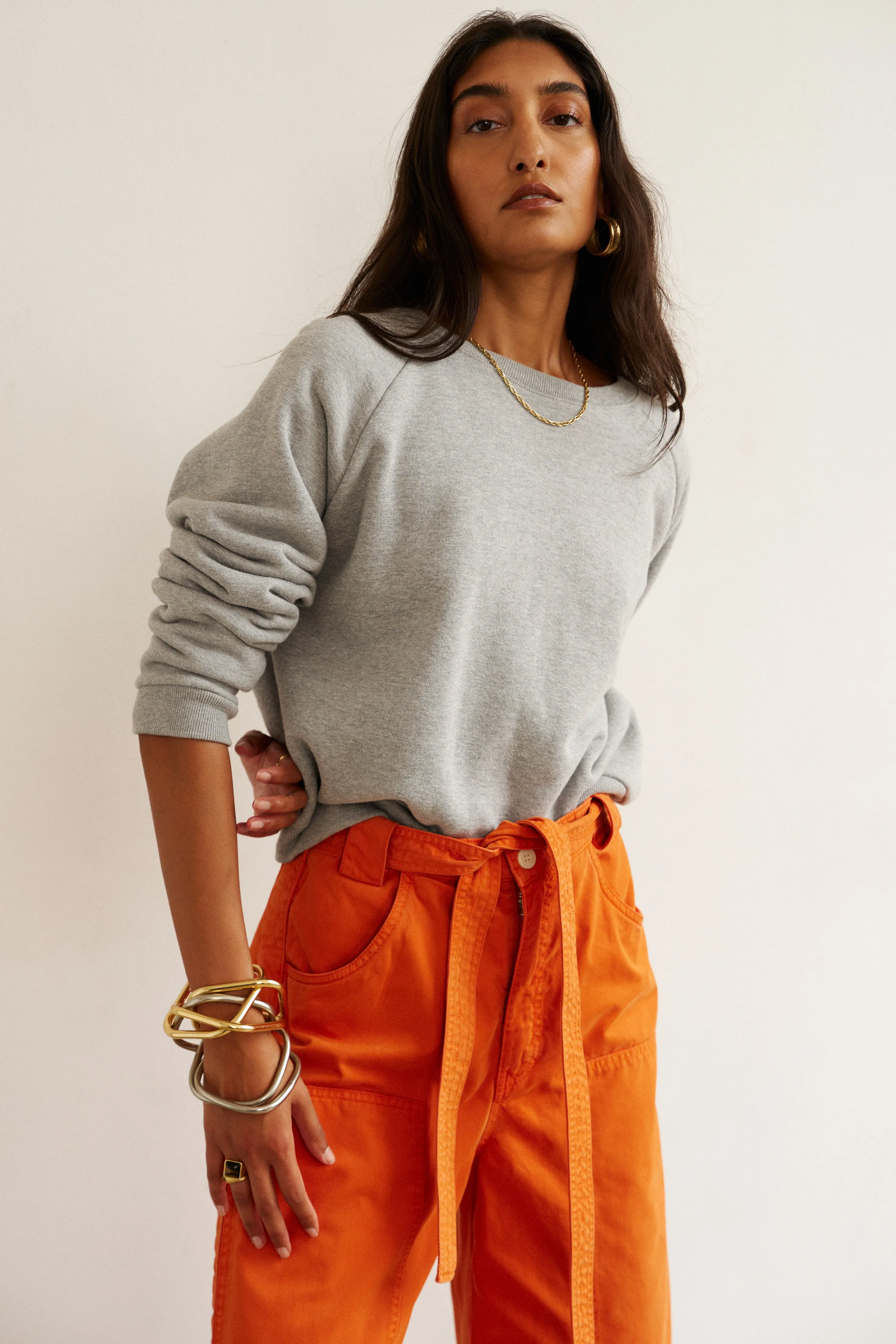 The Daily Sweatshirt in Heather Grey sold by Jamie Haller