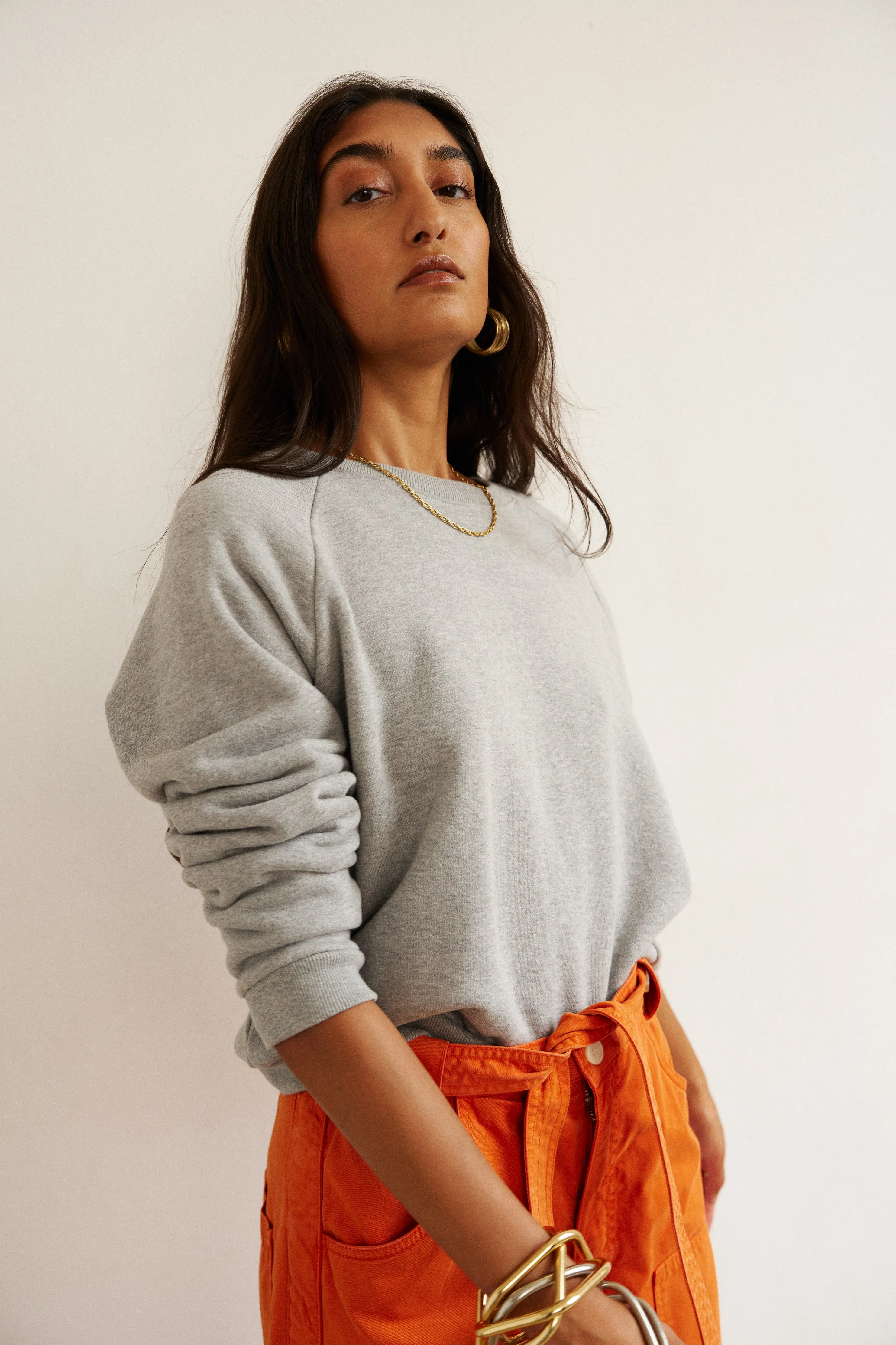 The Daily Sweatshirt in Heather Grey sold by Jamie Haller product image thumbnail 4