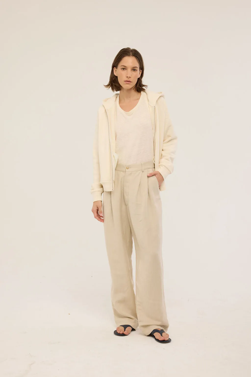 The Bird Hoodie in Ecru sold by Jamie Haller product image thumbnail 2