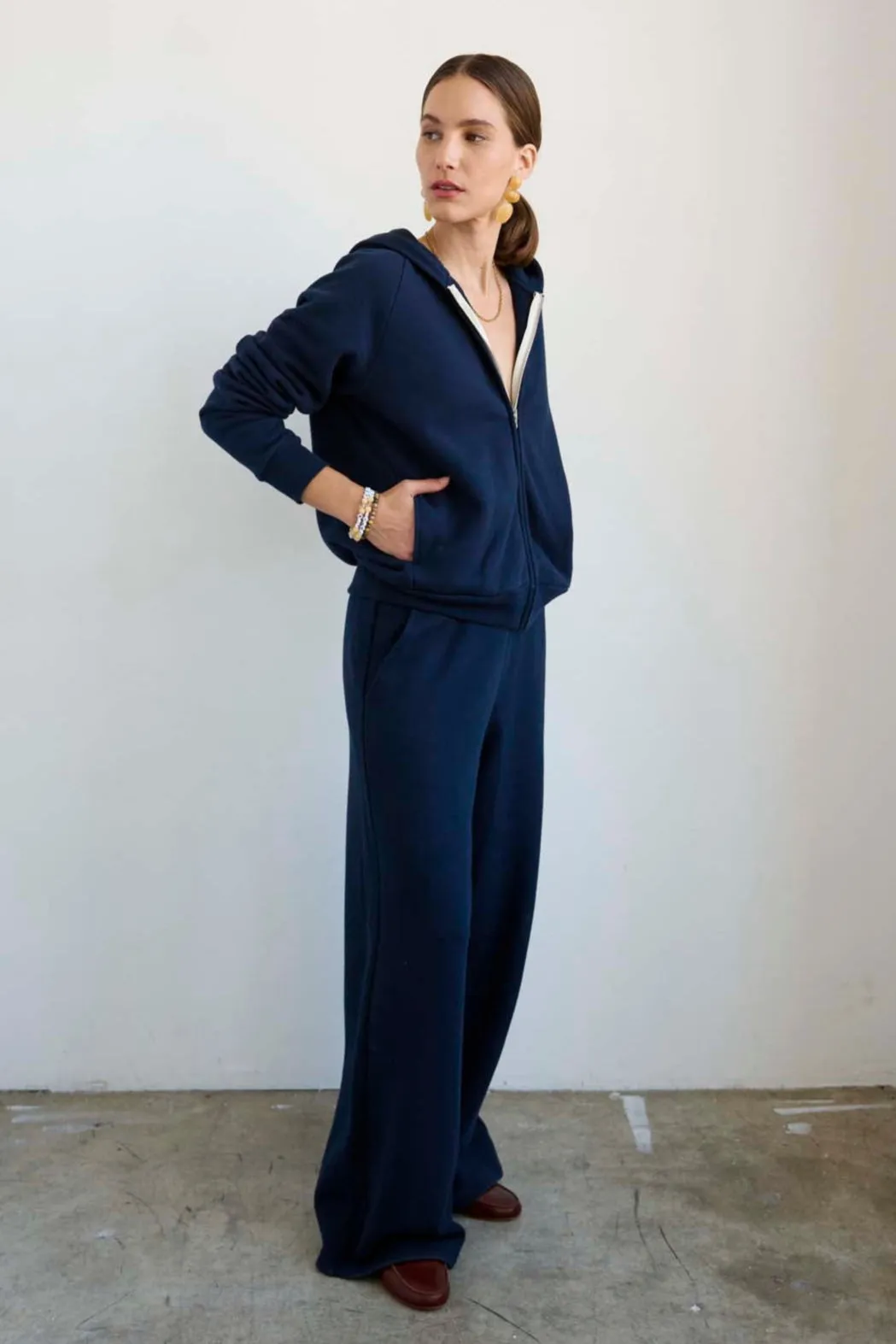 The Bird Hoodie in Navy sold by Jamie Haller product image thumbnail 4