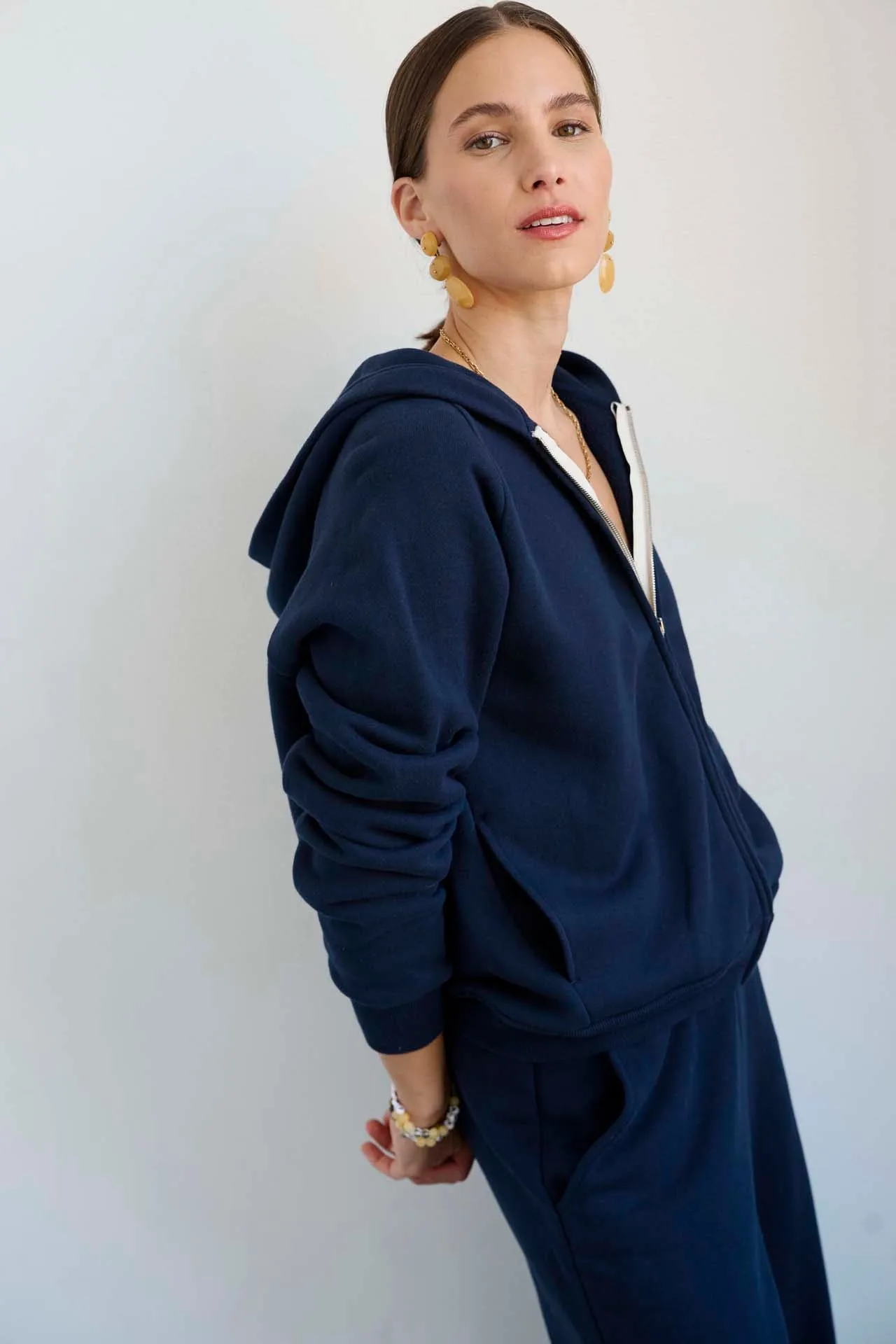 The Bird Hoodie in Navy sold by Jamie Haller product image thumbnail 2