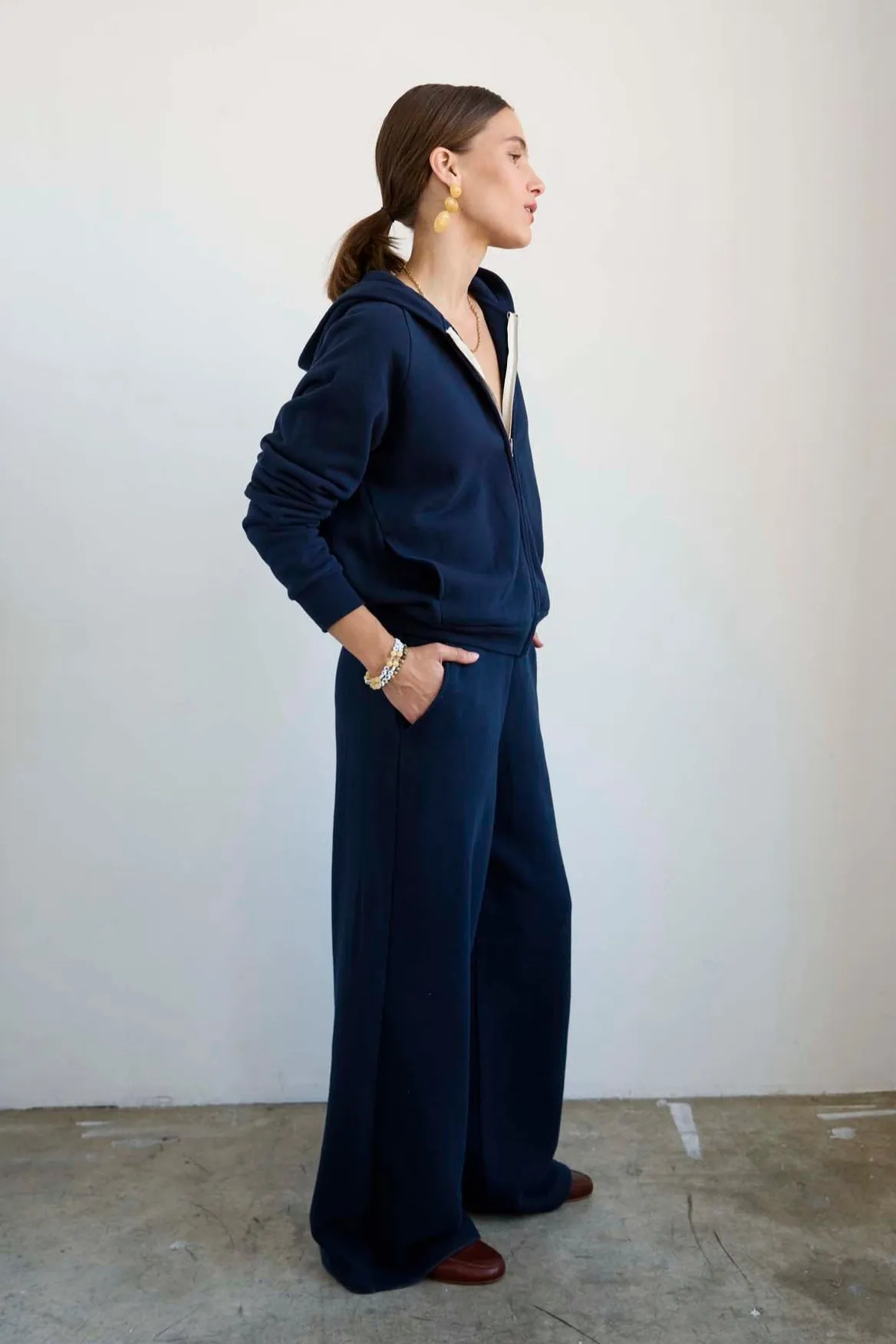 The Bird Hoodie in Navy sold by Jamie Haller product image thumbnail 5