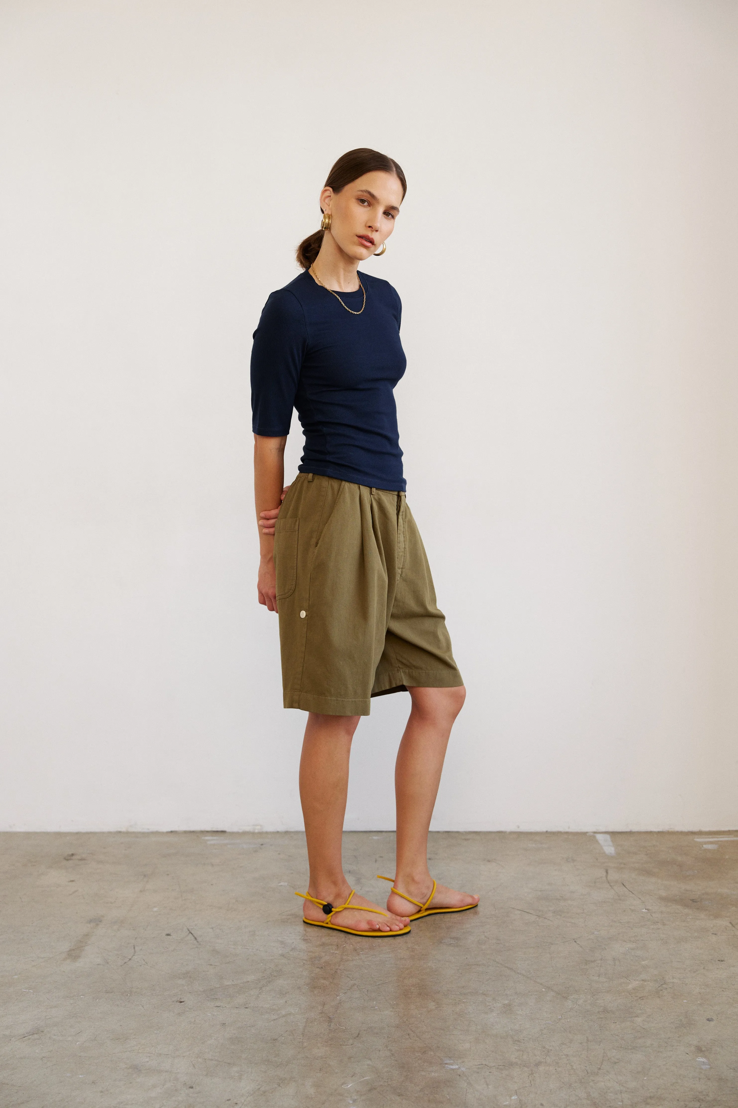 The Rib Elbow Crew in Navy sold by Jamie Haller product image thumbnail 5