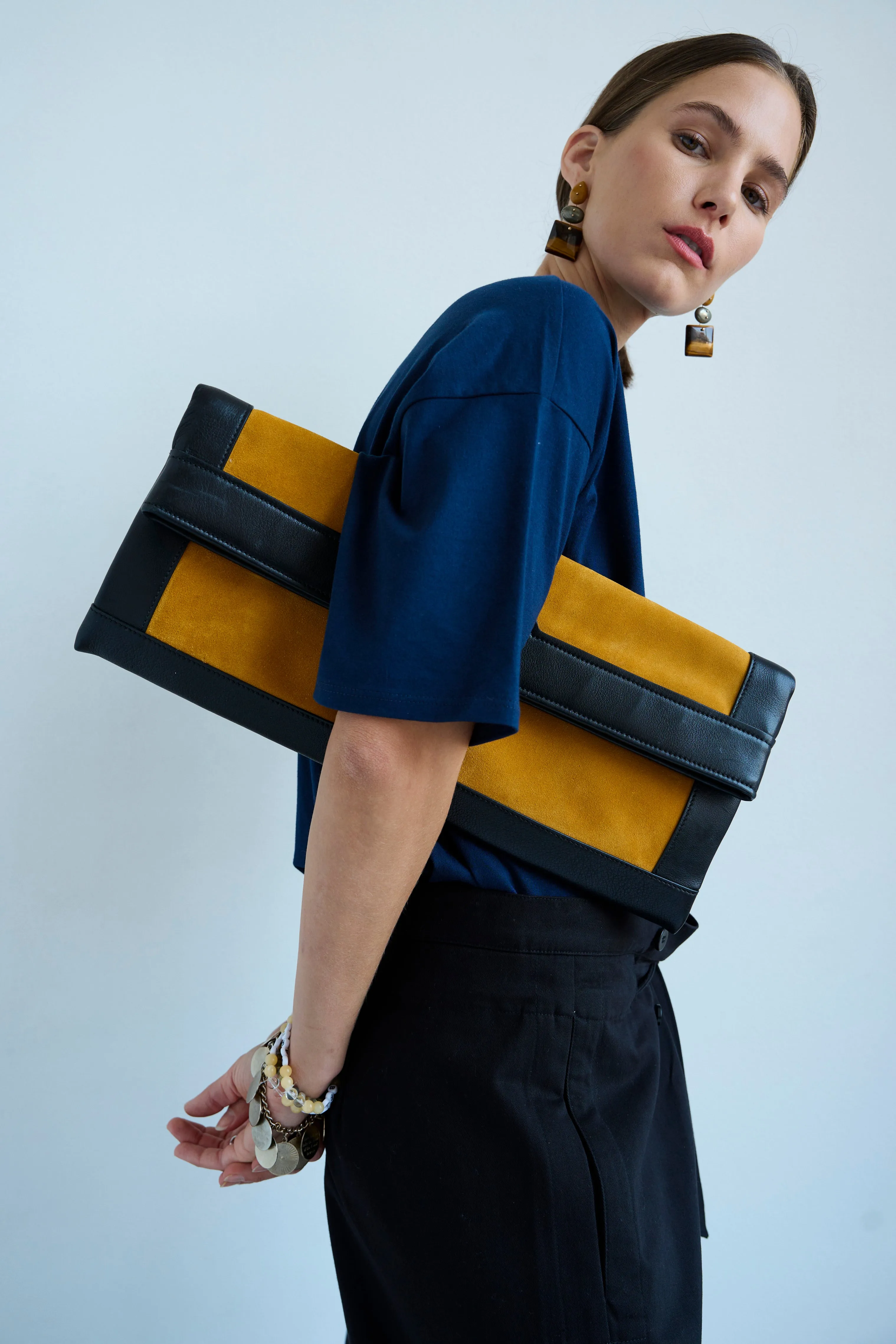 The Document Clutch in Yellow / Black sold by Jamie Haller product image thumbnail 4