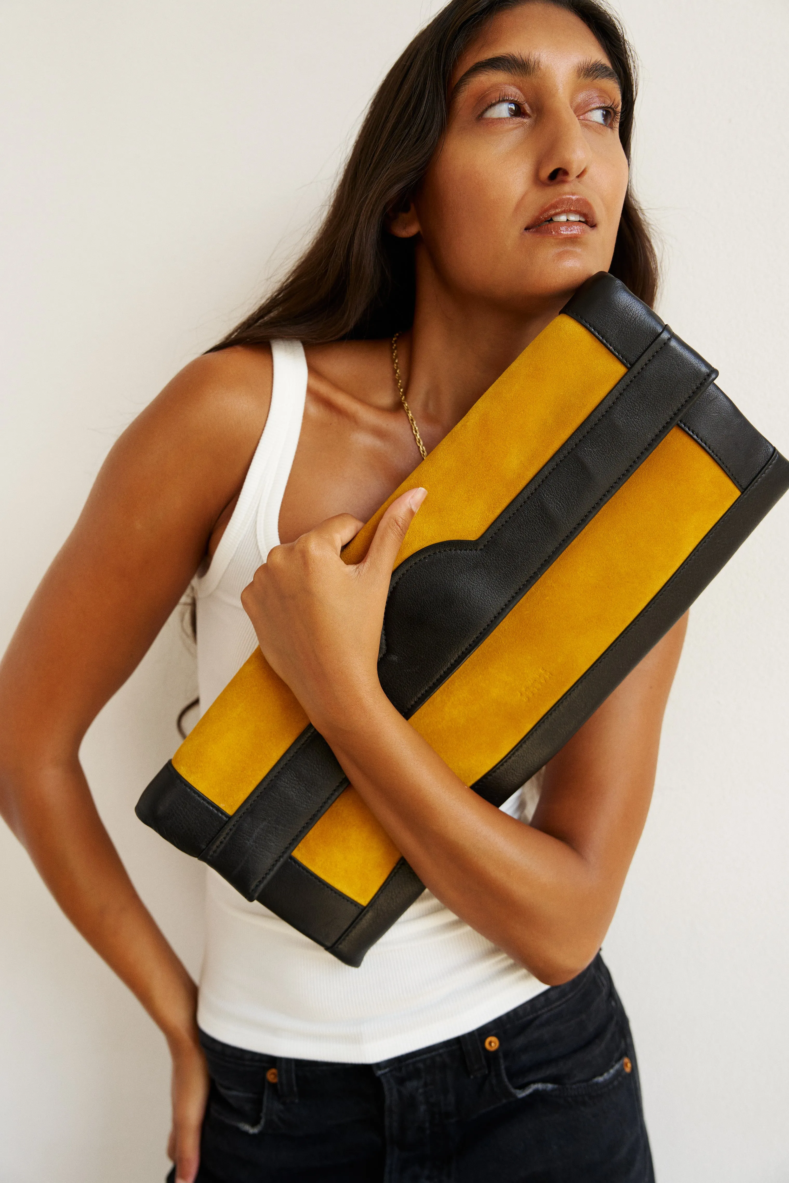 The Document Clutch in Yellow / Black sold by Jamie Haller product image thumbnail 3