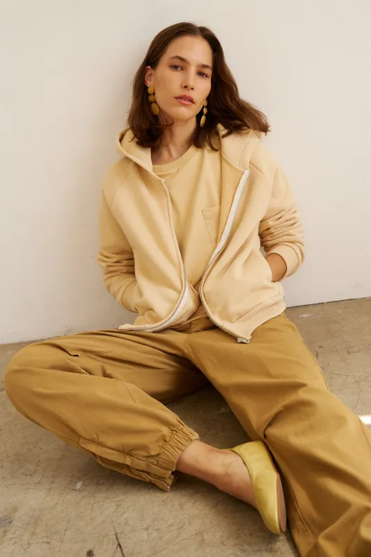 The Bird Hoodie in Butter made by Jamie Haller