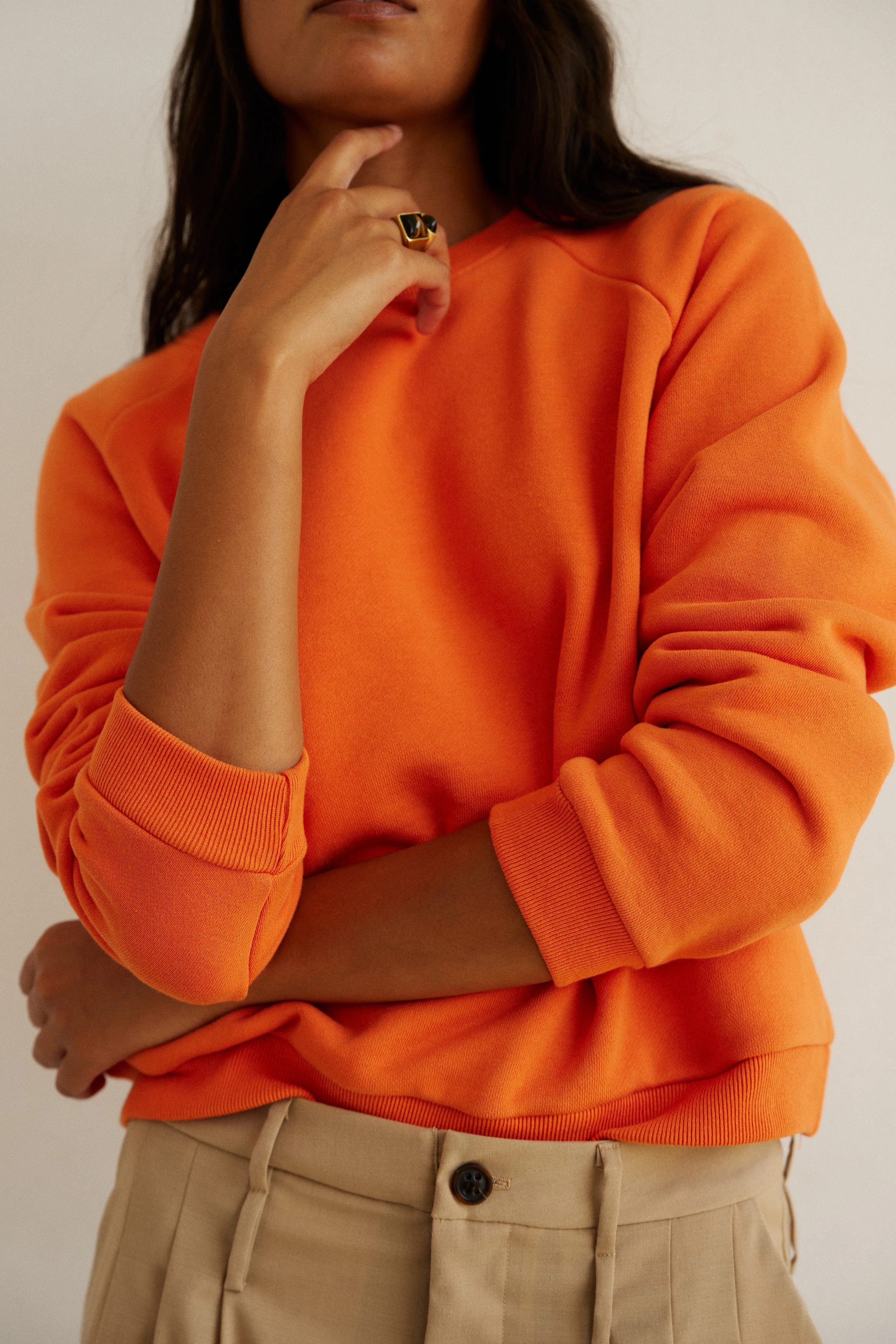 The Daily Sweatshirt in Orange sold by Jamie Haller product image thumbnail 2