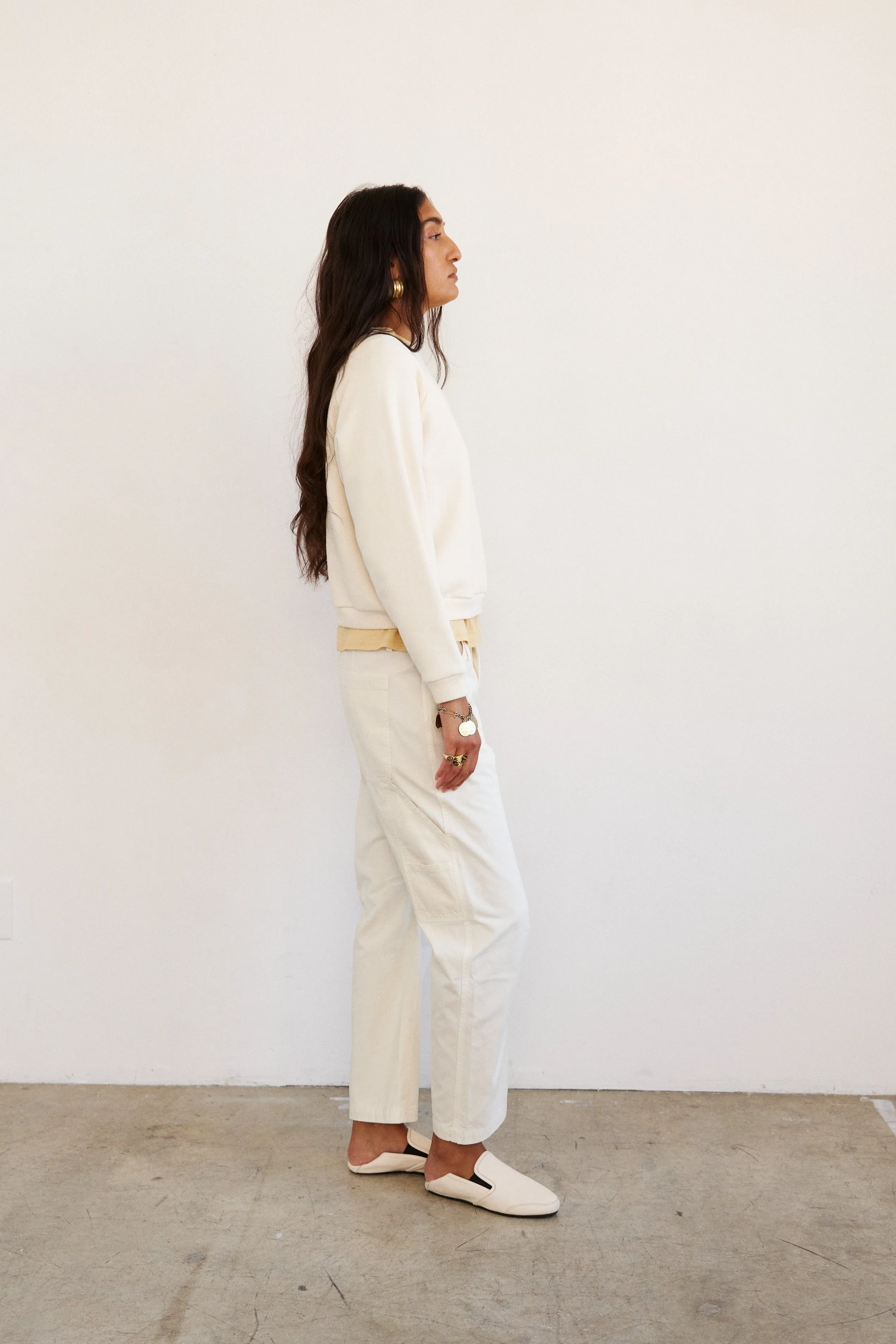 The Daily Sweatshirt in Ecru sold by Jamie Haller product image thumbnail 5