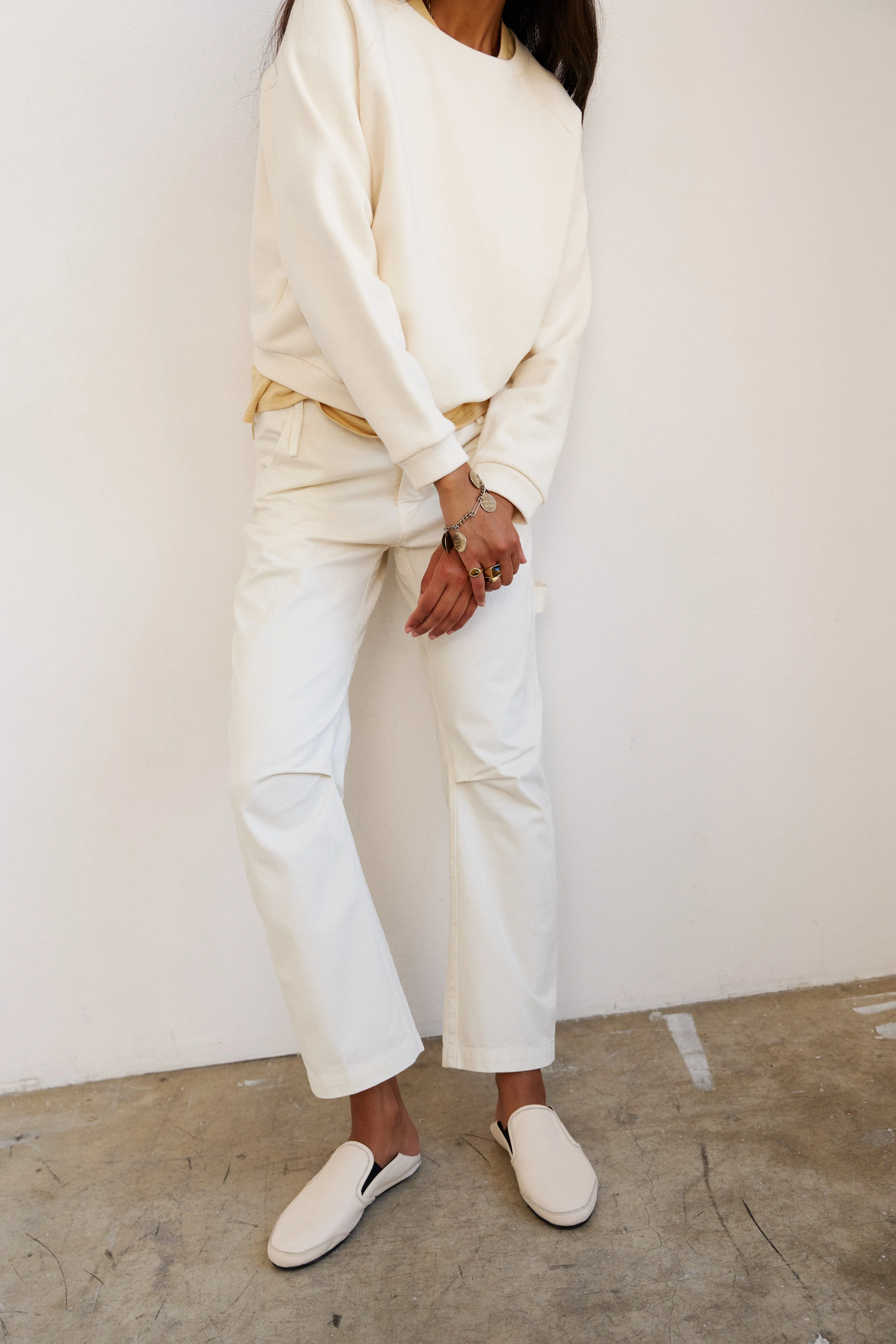 The Daily Sweatshirt in Ecru sold by Jamie Haller product image thumbnail 3