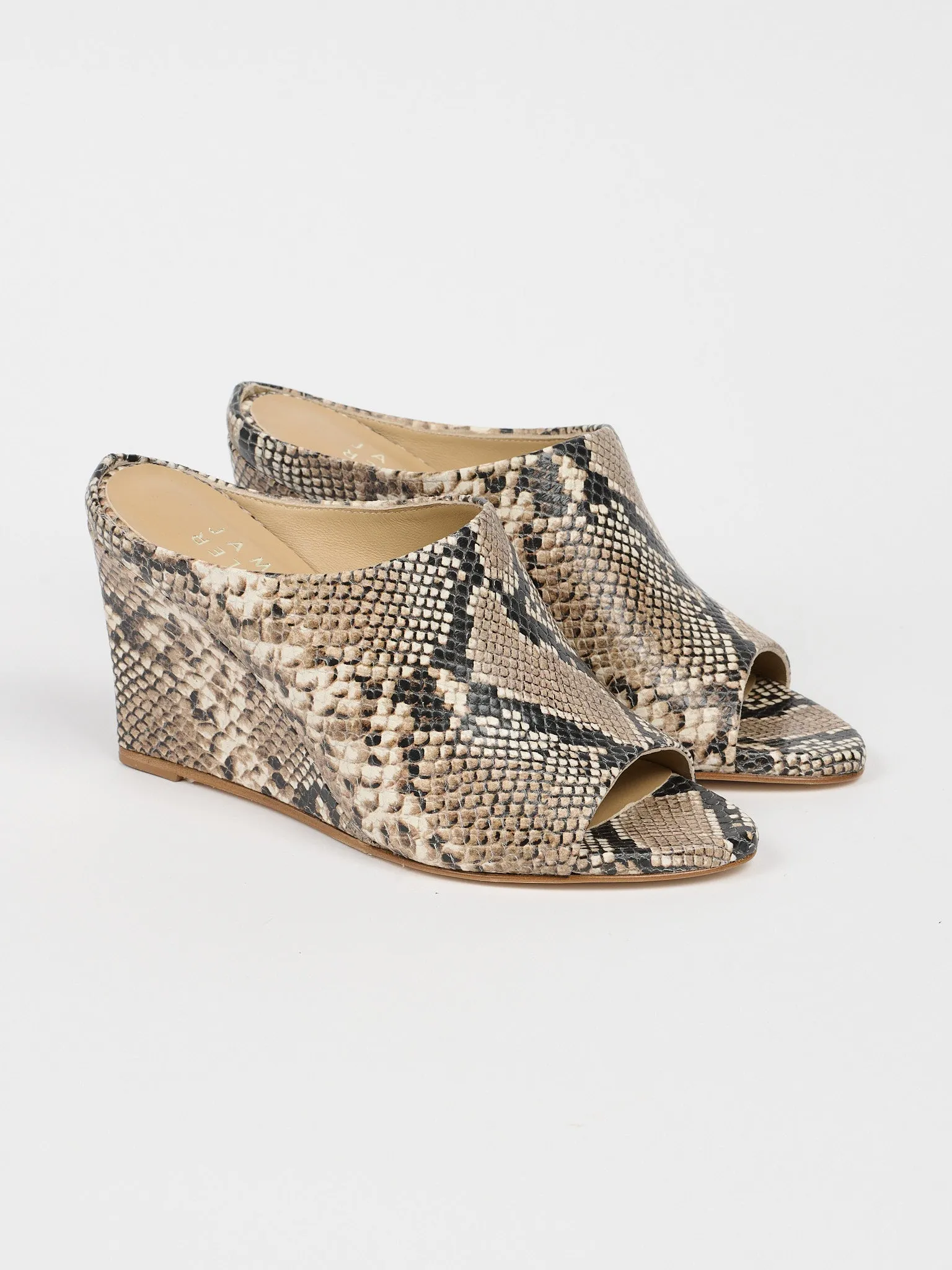 The High Slide in Taupe Python sold by Jamie Haller product image thumbnail 2