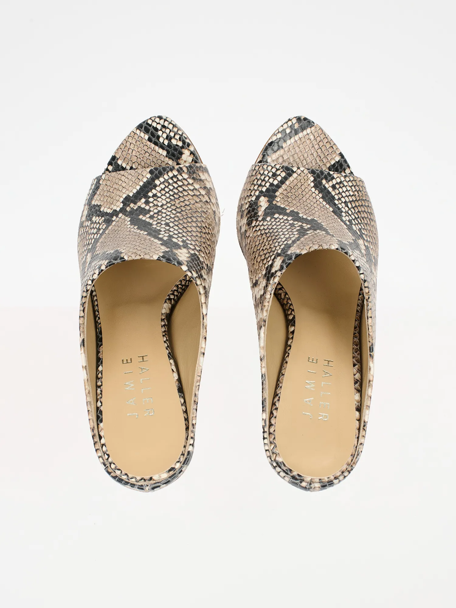 The High Slide in Taupe Python sold by Jamie Haller product image thumbnail 4