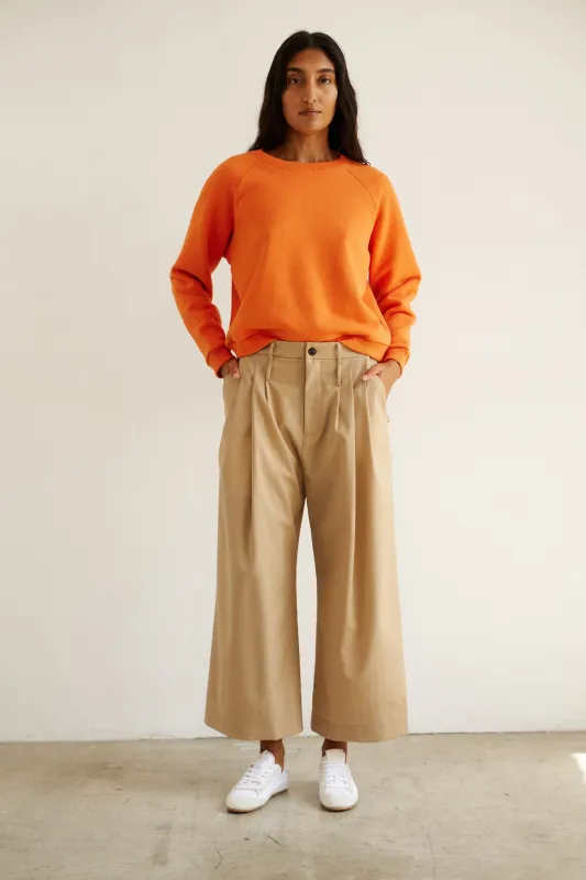 The Gaucho Pleat in Tan made by Jamie Haller