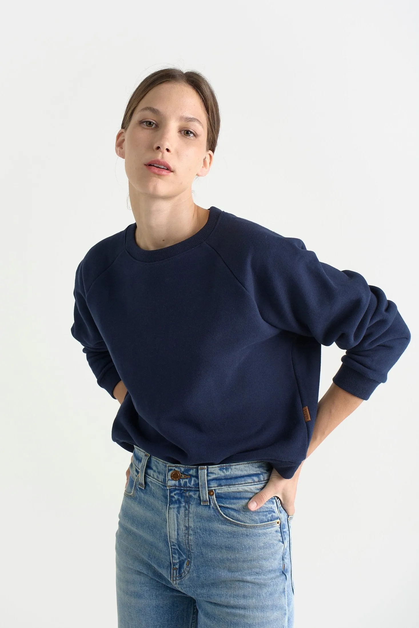 The Daily Sweatshirt in Navy sold by Jamie Haller product image thumbnail 3