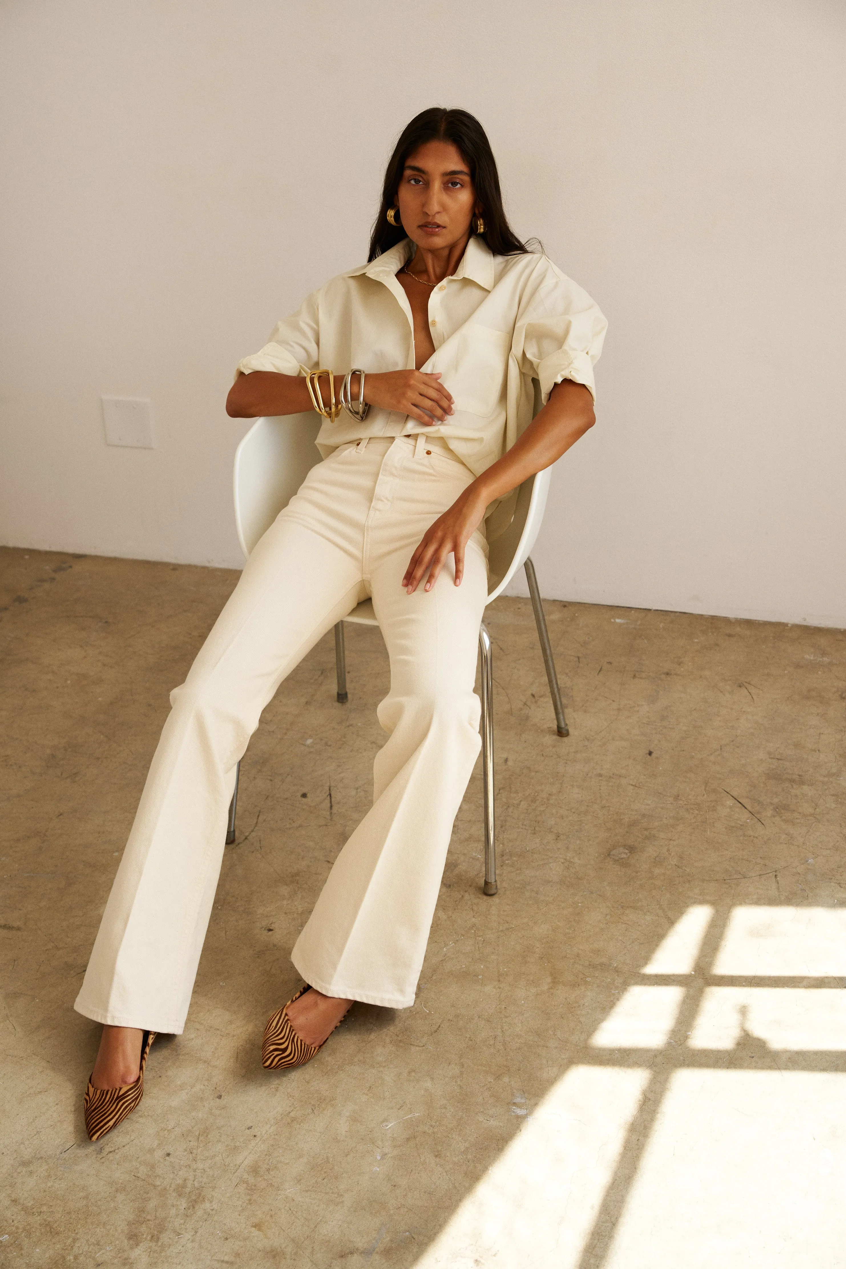 The Kitty Point Heel in Tan Zebra sold by Jamie Haller product image thumbnail 5