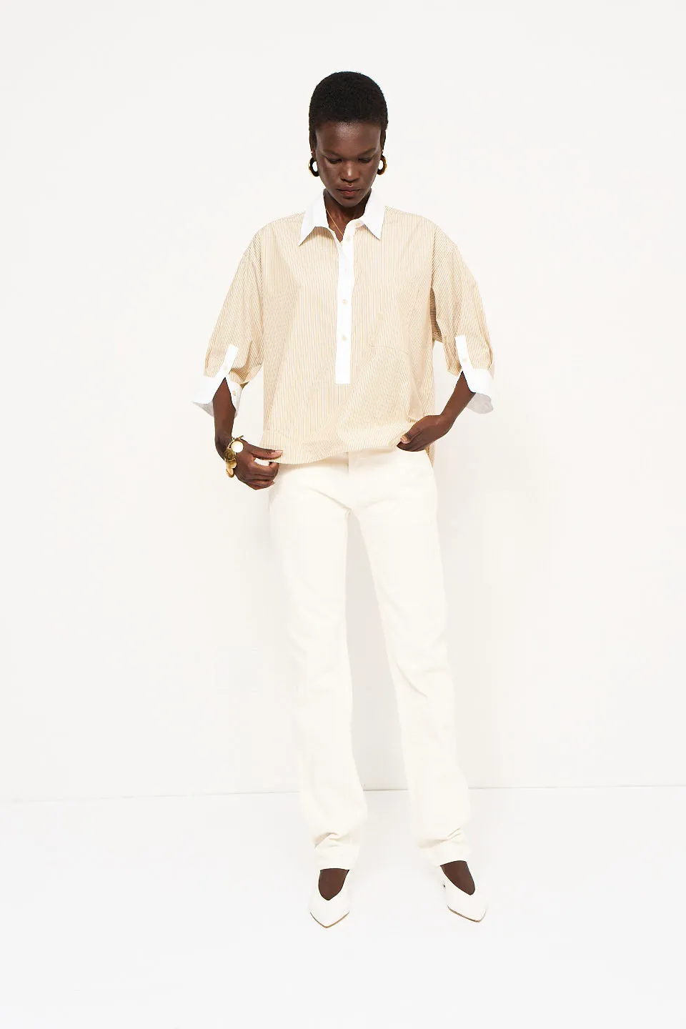 The Popover in Honey Stripe sold by Jamie Haller product image thumbnail 3