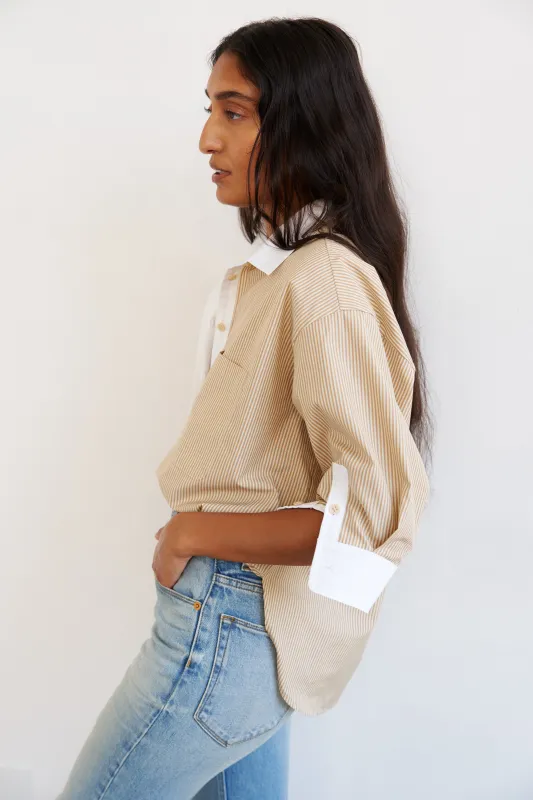 The Popover in Honey Stripe made by Jamie Haller