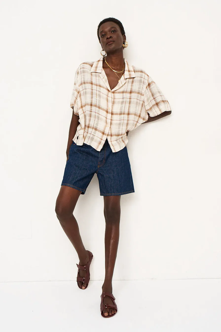 The Fields Shirt in Natural Plaid sold by Jamie Haller product image thumbnail 5