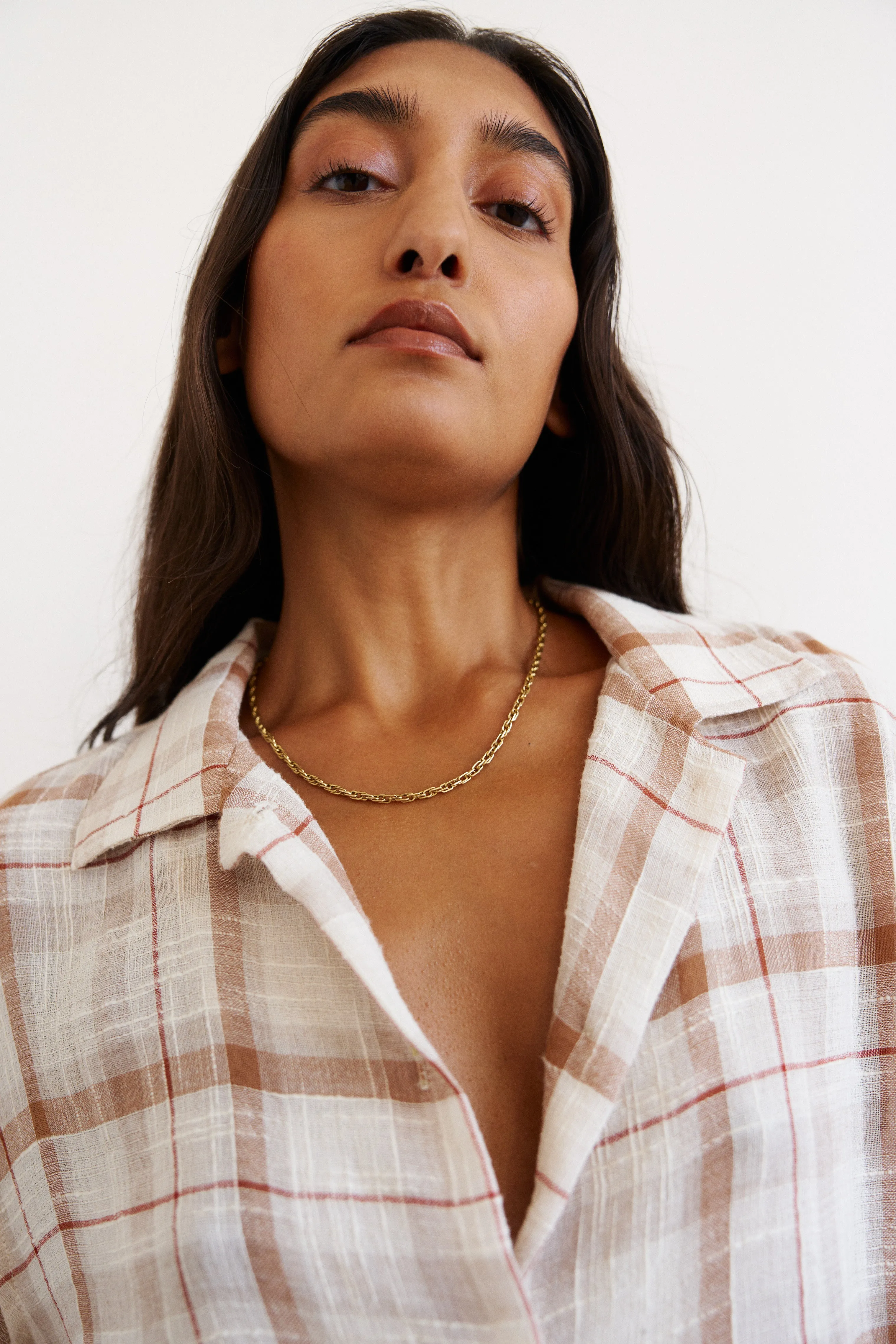 The Fields Shirt in Natural Plaid sold by Jamie Haller product image thumbnail 2