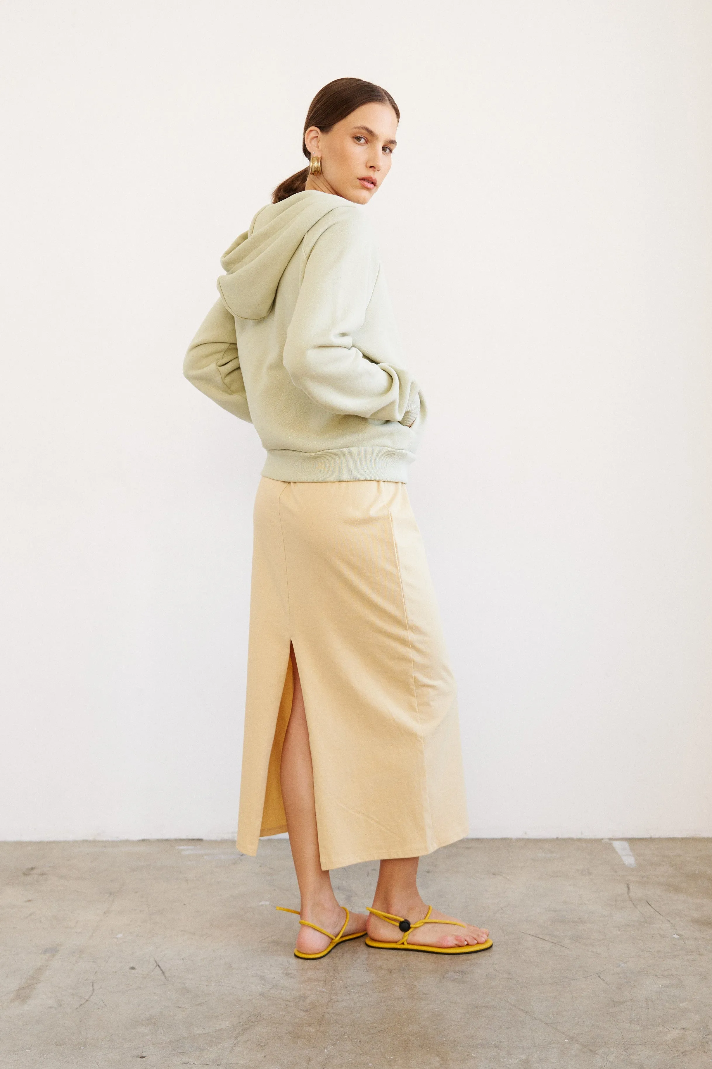 The Bird Hoodie in Pistachio sold by Jamie Haller product image thumbnail 5