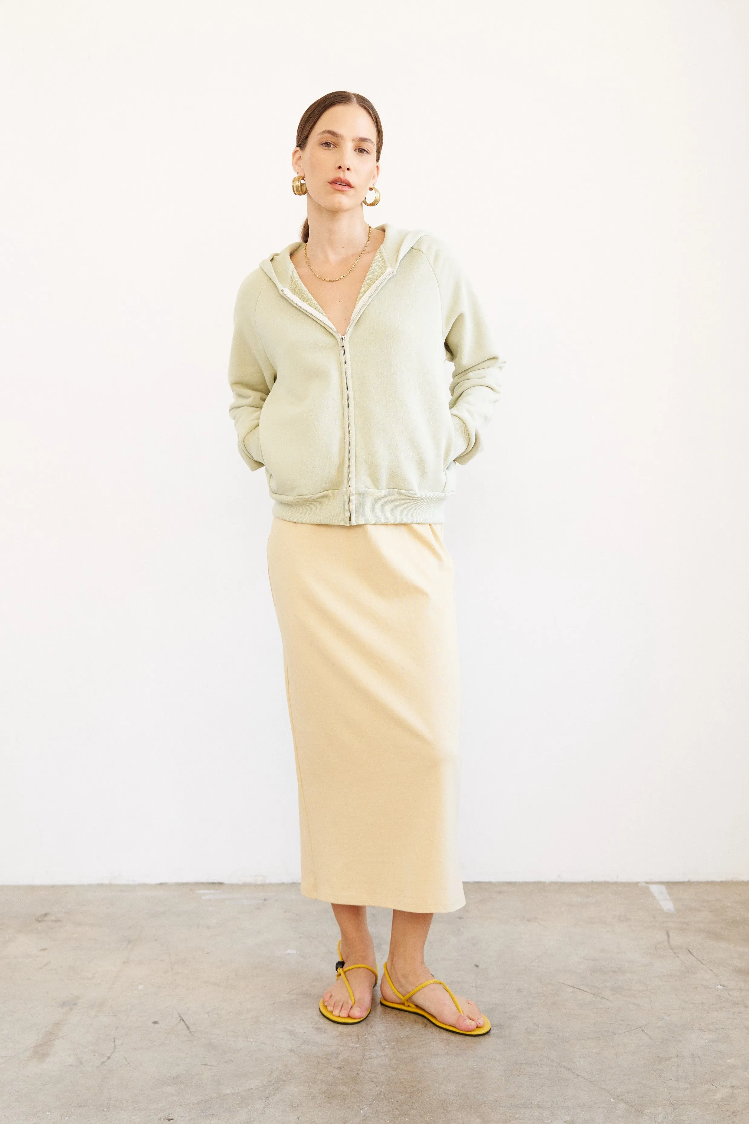 The Bird Hoodie in Pistachio sold by Jamie Haller product image thumbnail 3