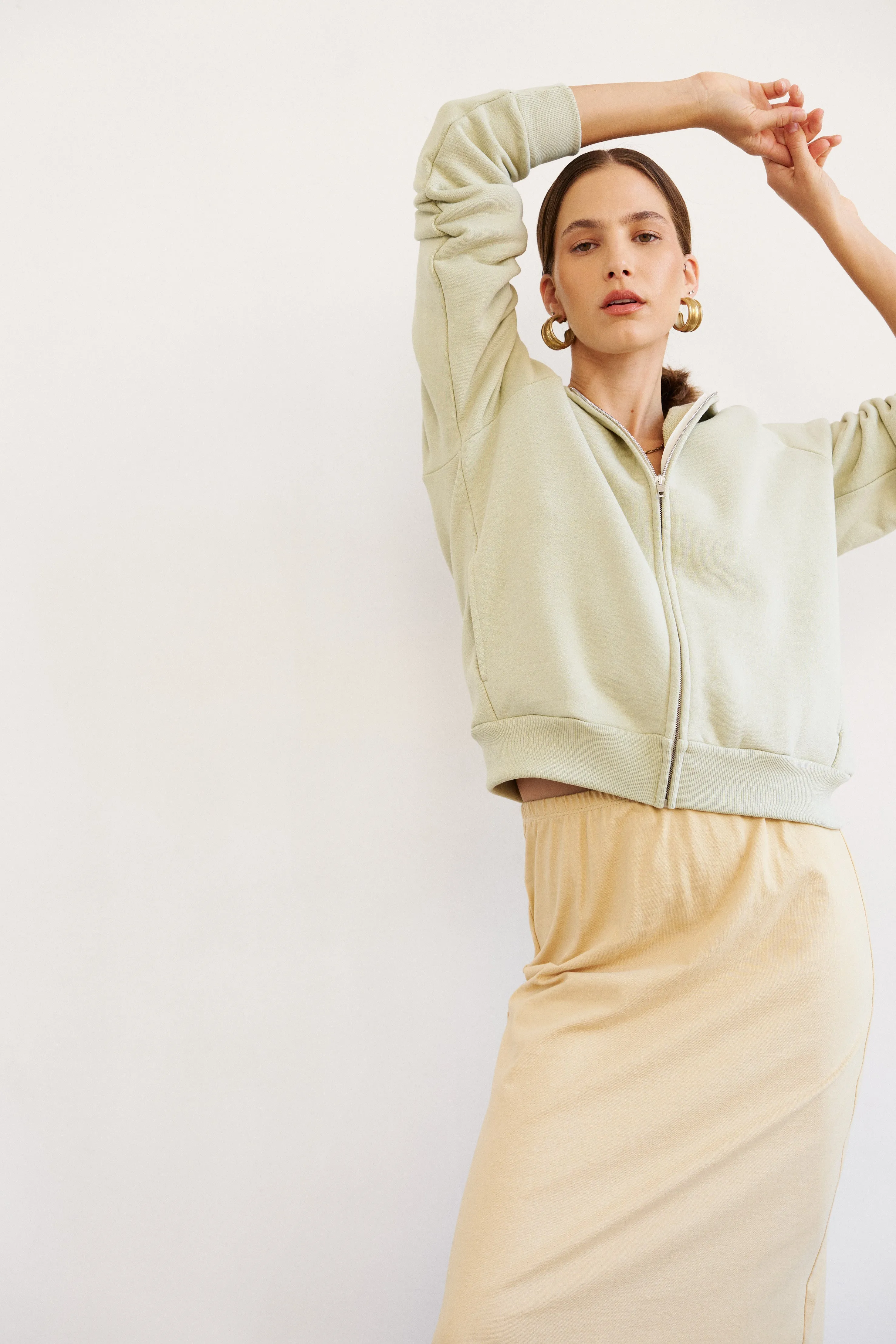 The Bird Hoodie in Pistachio sold by Jamie Haller product image thumbnail 2