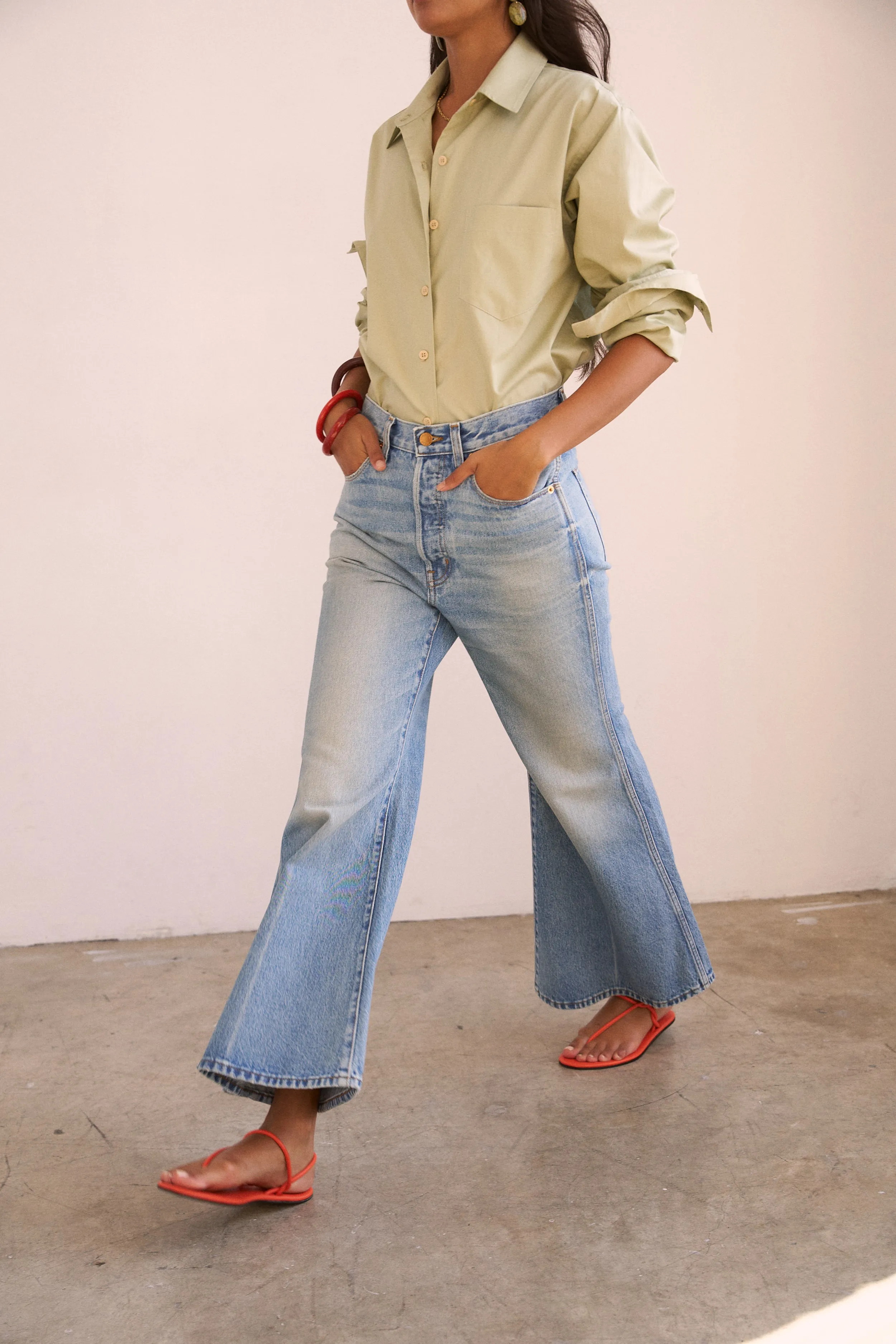 The Weekend Shirt in Pistachio sold by Jamie Haller product image thumbnail 3