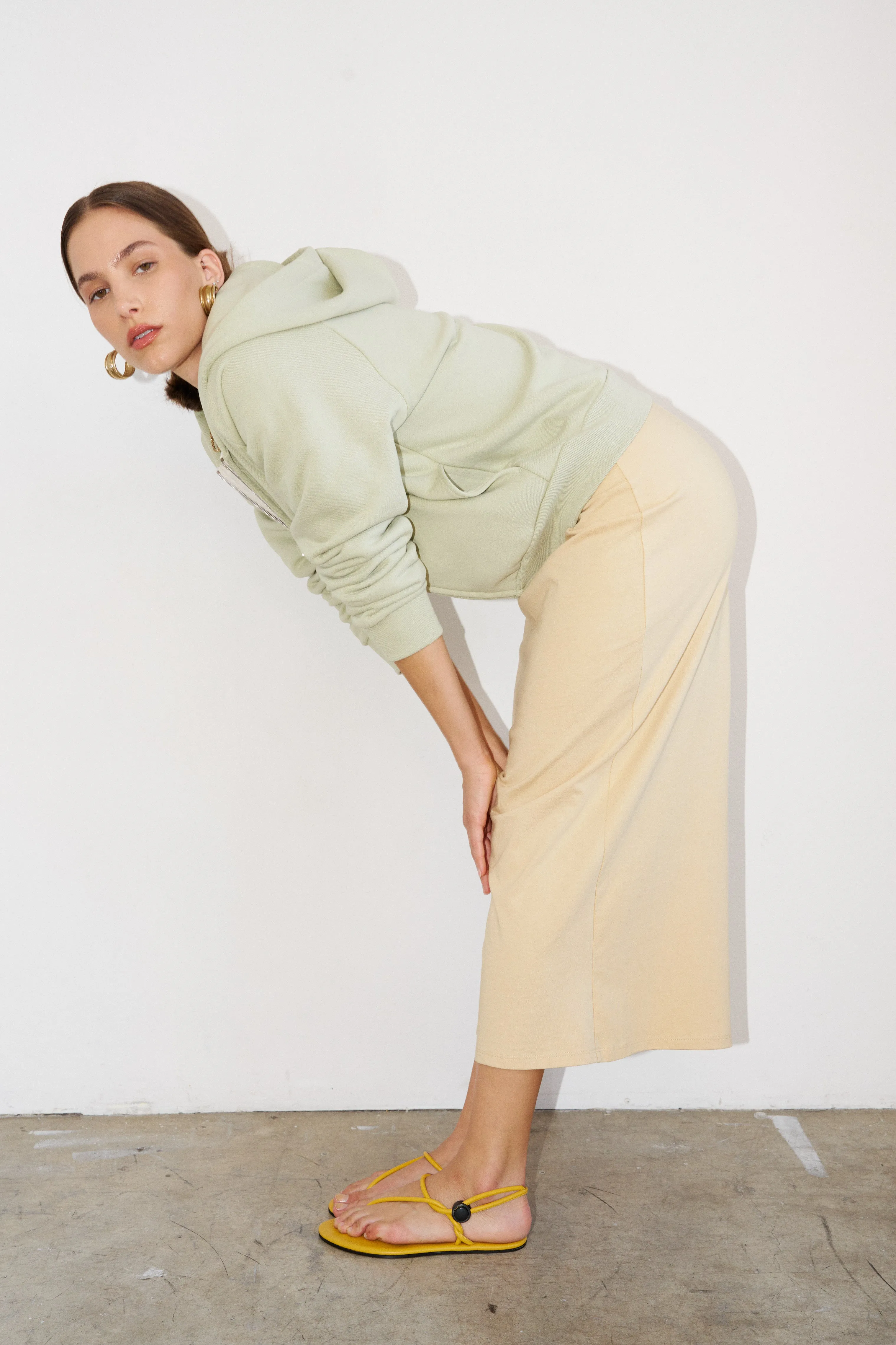 The Column Skirt in Butter sold by Jamie Haller product image thumbnail 4