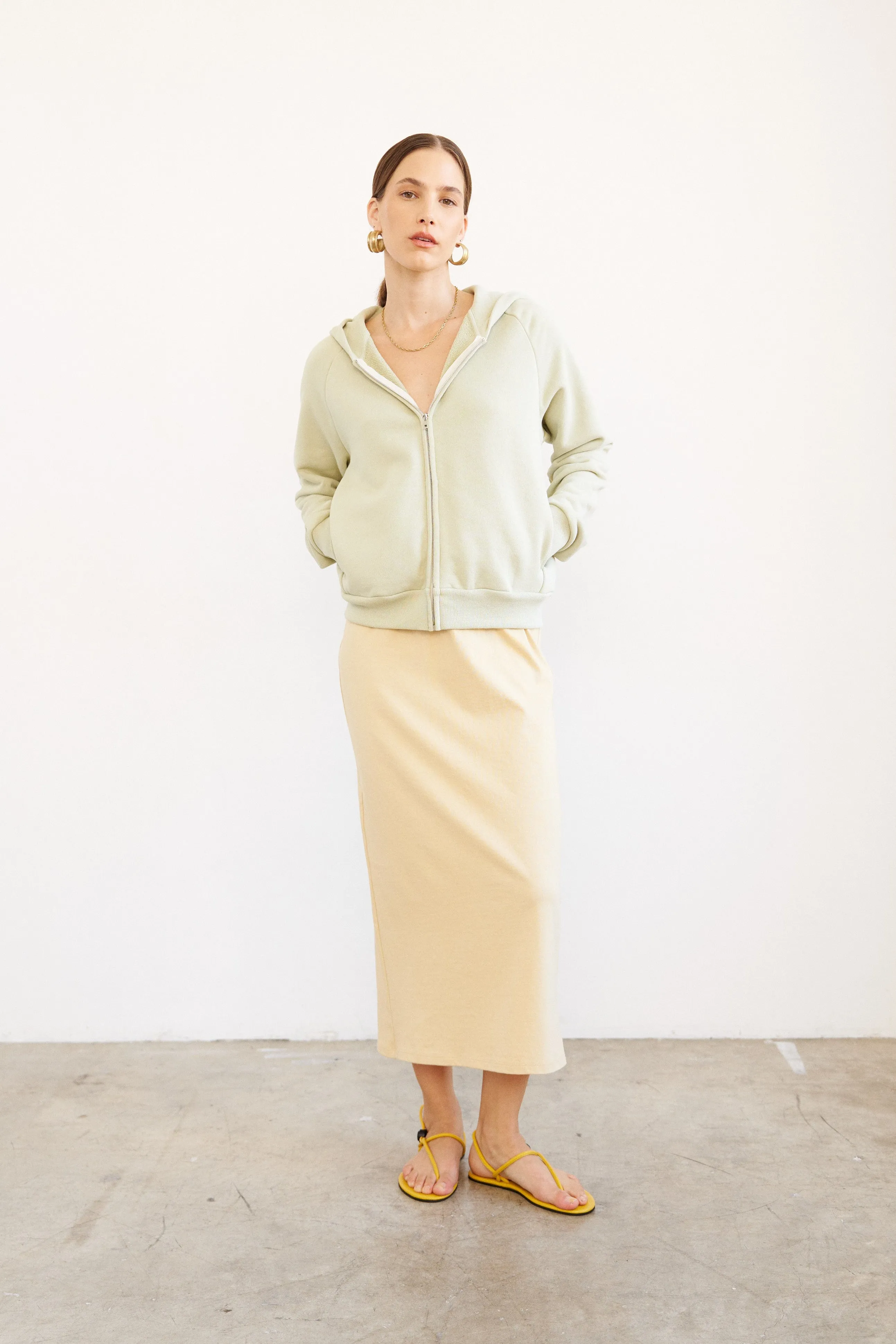 The Column Skirt in Butter sold by Jamie Haller product image thumbnail 2
