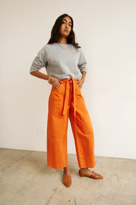 The Karate Pant in Orange made by Jamie Haller