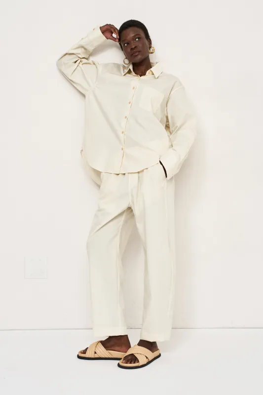 The Boxer Pant in Ecru made by Jamie Haller