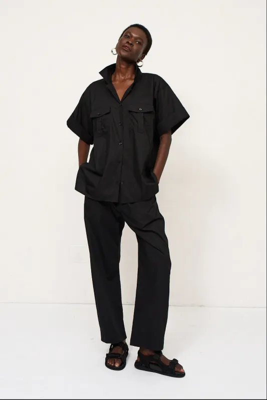 The Safari Shirt in Black made by Jamie Haller