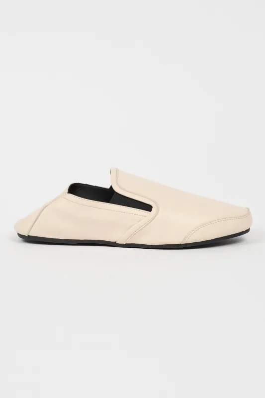 The Wushu Slipper in Latte made by Jamie Haller