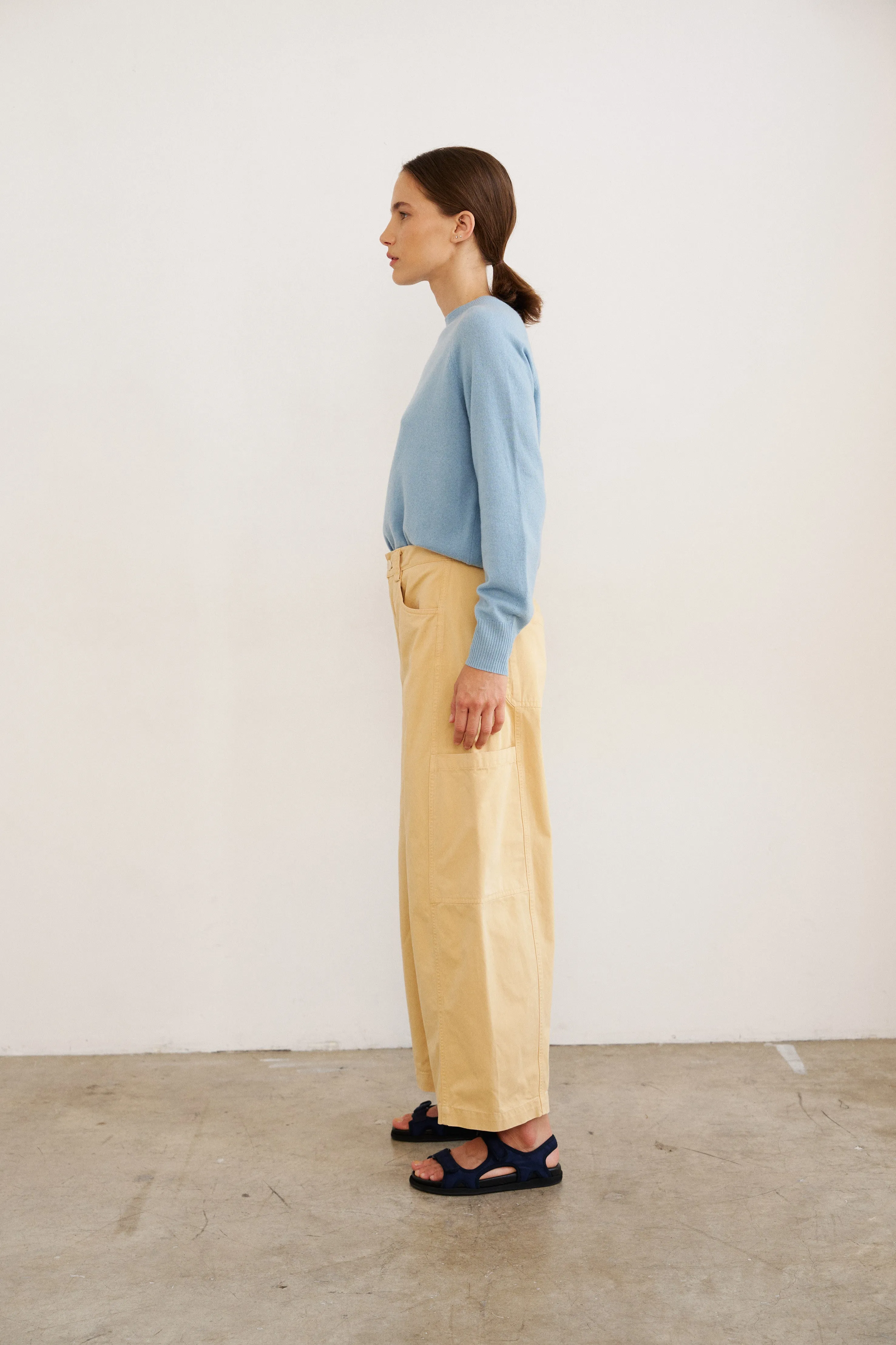 The Baggy Painter Crop in Butter sold by Jamie Haller product image thumbnail 4