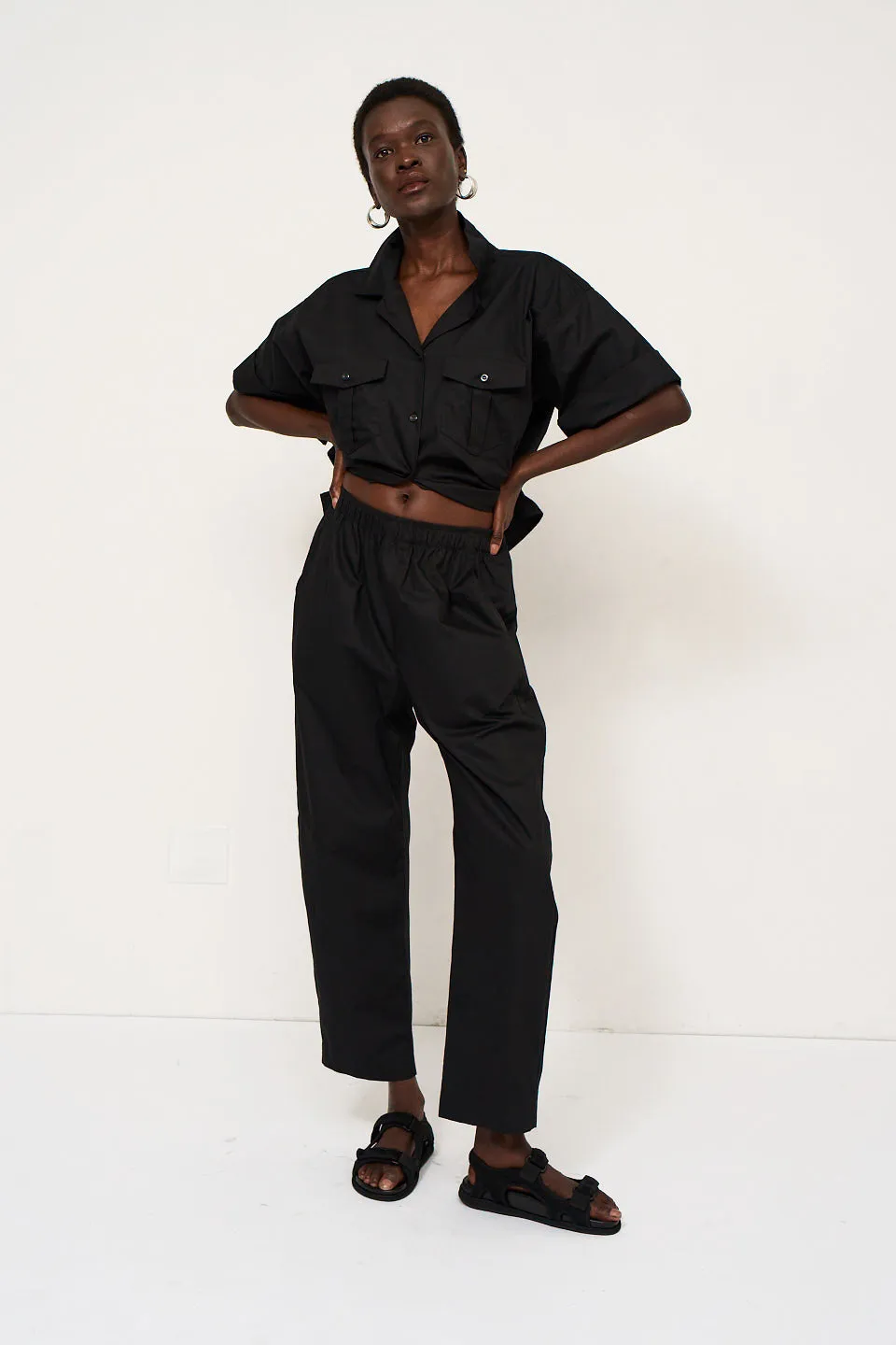 The Boxer Pant in Black sold by Jamie Haller