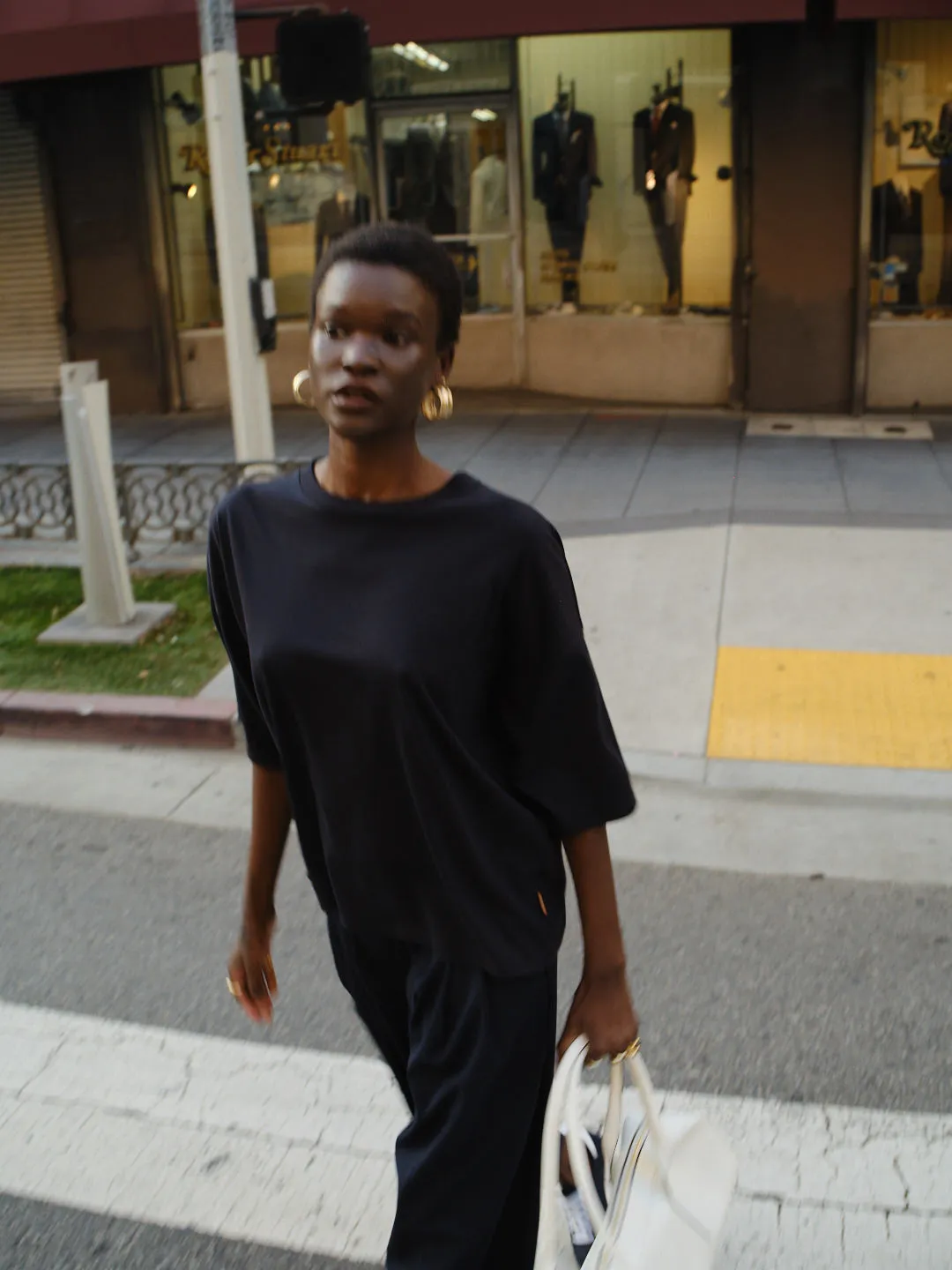 The Draped Tee in Black sold by Jamie Haller product image thumbnail 2